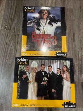 2 New/ Sealed Schitt$ Creek Jigsaw Puzzles By Aquarius Schitt’s Creek